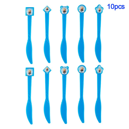 Cartoon Baby Boss Boys Girls Theme Birthday Party Decoration Disposable Tableware Background Balloon Baby Shower Children Gift