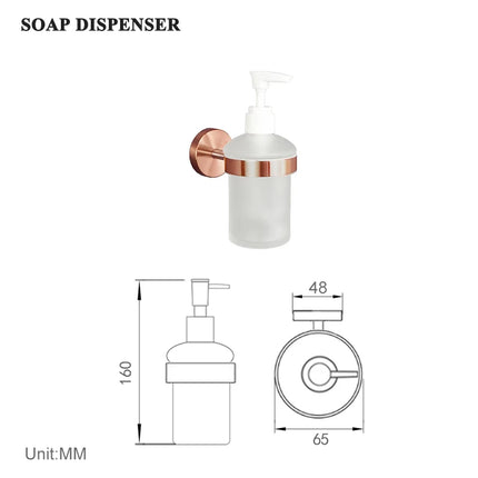 High Quality Brushed Rose Gold 304 Stainless Steel Towel Rack Toilet Paper Holder Towel Bar Soap Dish Bathroom Accessories