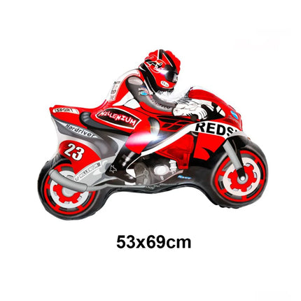 40'' Number Race Car Balloon Racetrack Balloon Truck Bike Wheels Tire Racing Car Theme Party Supplies Boys' Birthday Party Favor