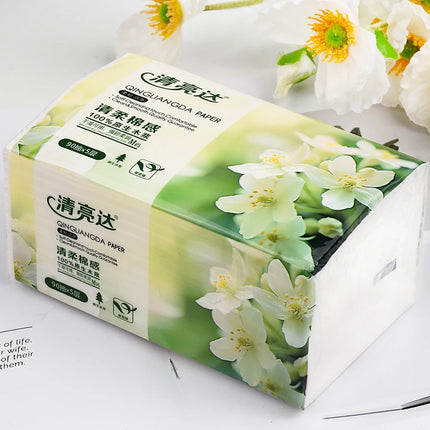 3-20Packs Large Packs Full Case Of Household Toilet Paper Kitchen Roll Facial Tissue Hand Towel Can Be Moistened 450 Sheets