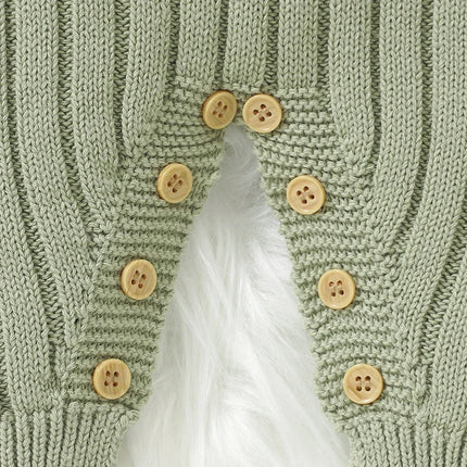 Newborn Baby Rompers Knitted Infant Boy Girl Jumpsuit Long Sleeve Autumn Toddler Bebes Clothes Fashion Solid 0-18M Overalls Warm