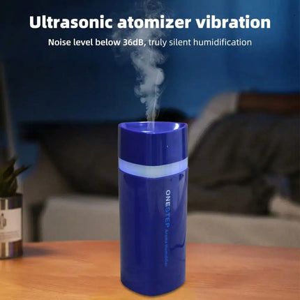 1 Pack Triangle Design Humidifier Quiet Mist with Timer Auto Shut Off USB Powered Home Decor LED Night Light