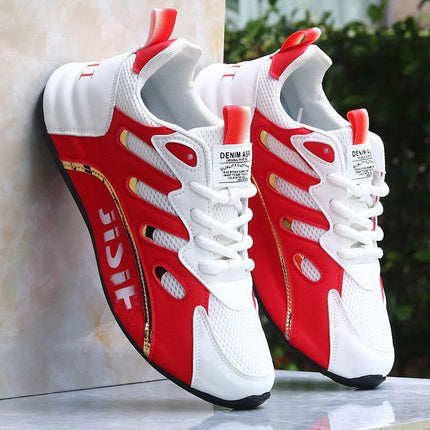 Men's Outdoor Sneakers / 1 Pair Sports Casual Running Shoes Thick Soles / Suitable for Young People Fashion Trends Outdoor Outings Daily Casual Wear