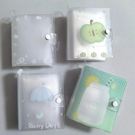 M5 3 inch Photocards Holder Transparent Rain Series Photo Album Loose Leaf Idol Card Collection Binder High Quality