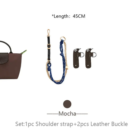 Miu Bag Strap For Longchamp Mini Handbag Bag Durable Woven Bag Shoulder Strap Crossbody Bag Belt Bag Replacement Accessories