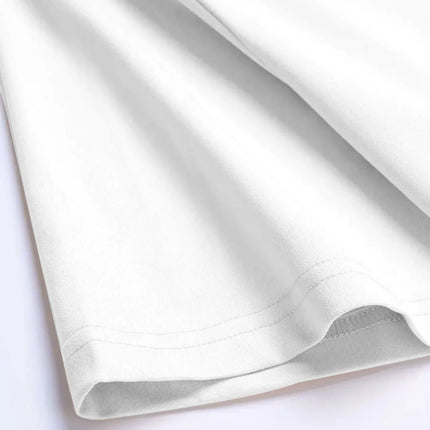 Summer new letter printed men's T-shirt comfortable, breathable, casual round neck solid color top