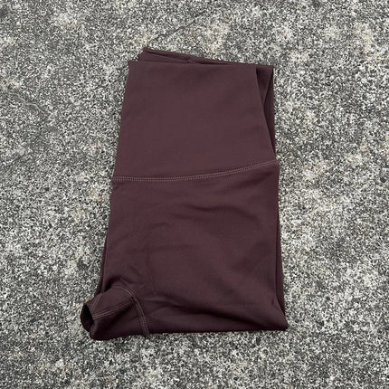 Solid Color Back Waist Pocket High Waist Yoga Legging Women Sport Cropped Pants Butter Athletic Gym Comprehensive Training Jog