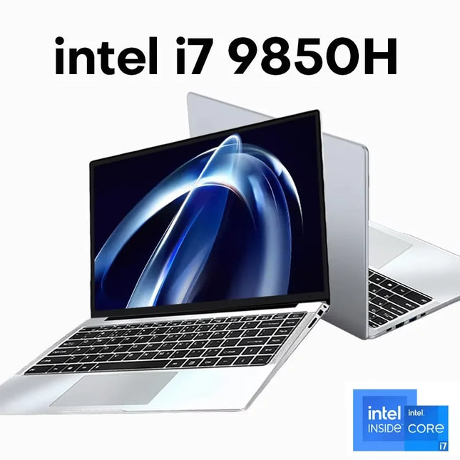 14.1 inch Portable Laptop Computer Intel Core i7-9850H/Atom A3950 Notebook 12GB RAM 1TB M.2 SSD Windows 11 Office Study Computer