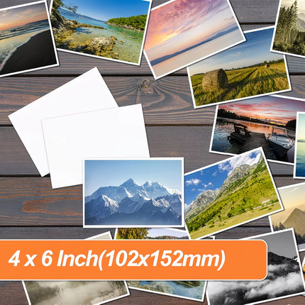 180g/200g/230g 100 Sheets 4x6" Photo Paper, 10.2cmx15.2cm Premium Glossy Photo Paper Picture Paper Printer Brochure Paper Glossy
