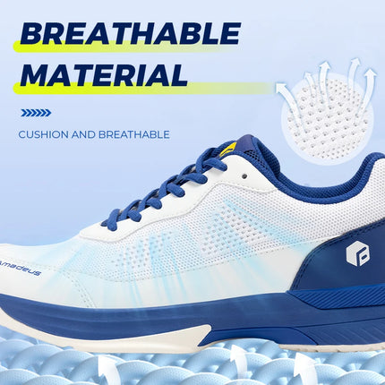 FitVille Men's Wide Width 2E Professional Tennis Training Shoes, Breathable Lightweight Non-Slip Sports Sneakers Equipped with Arch Support for All Day Wear