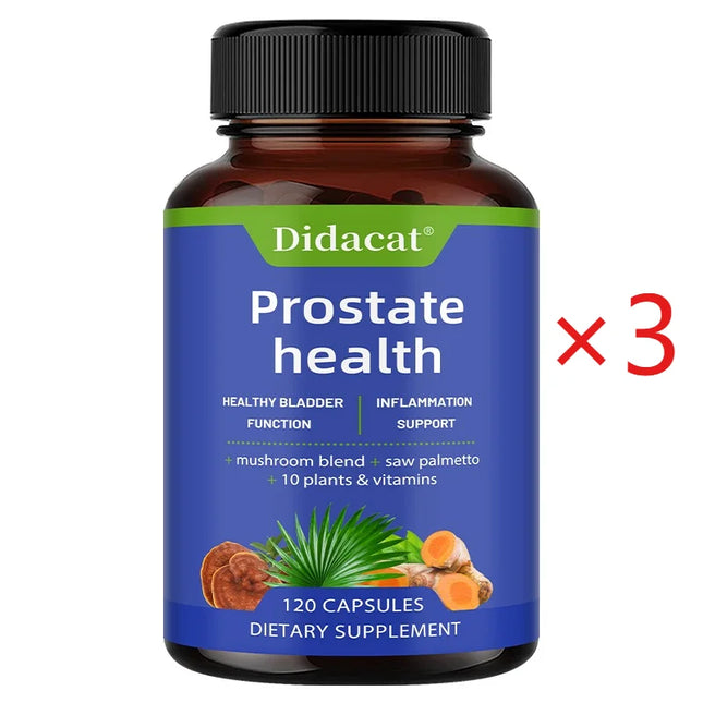 Prostate Support Capsules with Saw Palmetto Nettle Root, Daily Nutrition for Prostate Urinary Tract & Overall Male Wellness