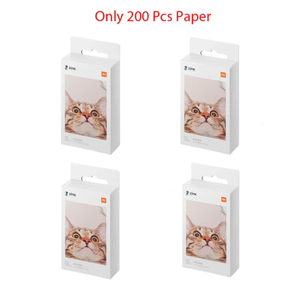 Original Xiaomi ZINK Pocket Printer Paper Self-adhesive Photo Print 50pcs Sheets Xiaomi 3-inch Mini Pocket Photo Printer