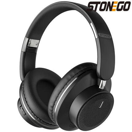 Bluetooth Headphones Over Ear Wireless Headset BT5.3 Foldable Portable Hi-Res Audio Fashion Aesthetic Deep Bass Stereo 24H Battery Fast Charge Dual Mode With Mic Noise Isolation For Students Content Creators Remote Work Trave