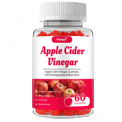 Apple Cider Vinegar Gummies ACV Gummies Detox For Bloating and Constipation Slimming Fat Burning Digestive System Health