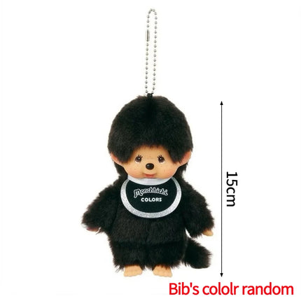 Cute Monchhichi Baby Doll Keychain Birthday Party Gift Monchhichi Hanging Pendant Doll for Bags Cartoon Monkey Pendant