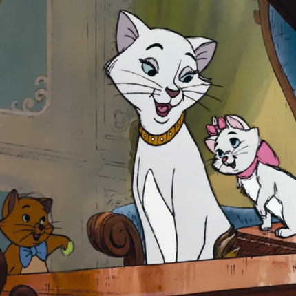The Aristocats Photography Backdrop For Birthday Party Supplies Marie Photo Backgrounds Pink Marie Cat Theme Baby Shower Banner