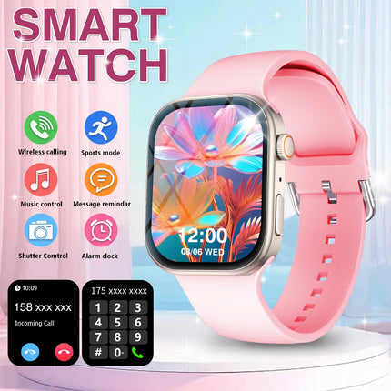 Smart Watch Bluetooth Call Message Display Fitness Monitoring Bracelet Christmas Gift Suitable for Android iPhone