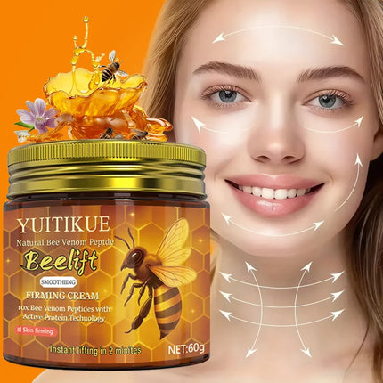 Natural Bee Venom Peptide Firming Cream with 10x Bee Venom Peptides and Active Proteins, instantly lifting within two minutes