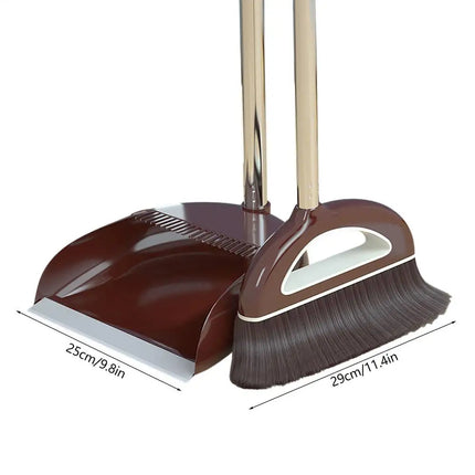 Dustpan And Broom Set Cleaning Sweeping Duster Tool Broom And Dustpan Set for House Kitchen Keyboard Indoor Outdoor Floor Dorm