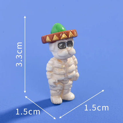 100pcs Wholesale 3D Resin Mini Hallomas Series Home Decoration DIY for Fairy Garden Landscape Dollhouse Accessories