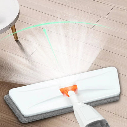 Large Household Spray Mop with Replaceable Microfiber Pad Wet & Dry Cleaning Rotating Broom Microfiber Pads for Home Cleaning