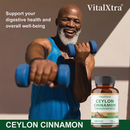 Ceylon Cinnamon Capsules, Antioxidant, Support Joint Comfort, Bone, Brain, Heart & Digestive Health, Boost Immunity & Energy