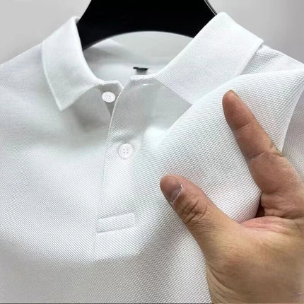 European and American Adult Men's Sports Number 10 Printed Lapel Short Sleeved Polo Shirt