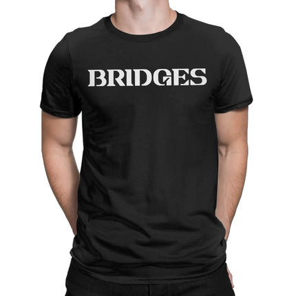 Bridges Death Stranding Logo T Shirts Men Cotton Humor T-Shirt Crew Neck Video Game Tee Shirt Short Sleeve merch Plus Size