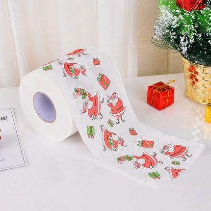 Christmas Toilet Roll Paper Home Santa Claus Bath Toilet Roll Paper Christmas Supplies Xmas Tissue Roll Home New Year Decoration