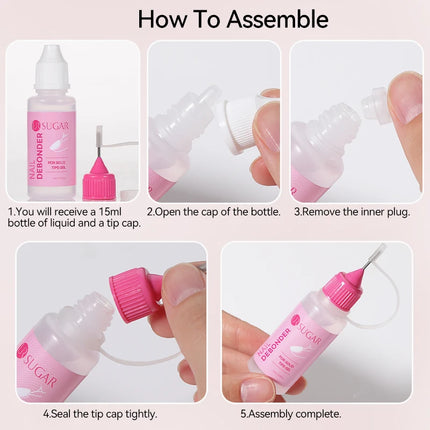 UR SUGAR 15ml Nail Debonder Solid Glue Gel Remover Fast Dissolve Liquid for Fake Tips Press On Nails Manicure False Nails Tool