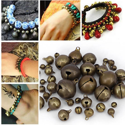 Bronze Bells Small Copper Jingle Bells Loose Beads Hand make Accessories Jewelry Home DIY Christmas Tree Festival Party Tree