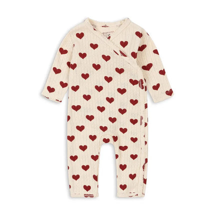 Baby Long Sleeved Bag Fart Clothes for Spring Summer 2025 Same Style Love Newborn Jumpsuit Baby Home Crawling Clothes
