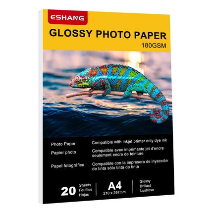ESHANG Glossy Photo Paper For Inkjet Printer 3.5X5 4X6 5X7 A4