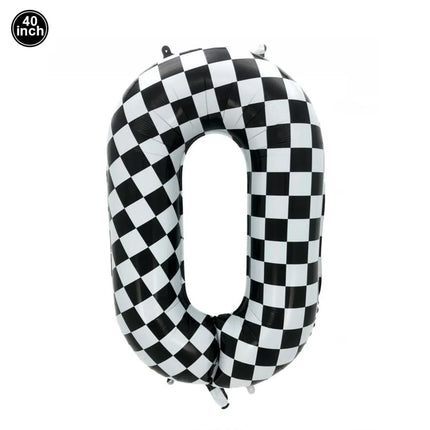40'' Number Race Car Balloon Racetrack Balloon Truck Bike Wheels Tire Racing Car Theme Party Supplies Boys' Birthday Party Favor