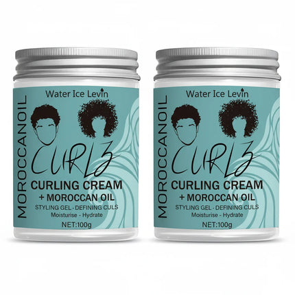 Coconut Oil Curling Cream - Hydrating Curl Definition, Softness & Shine, Frizz Control, Winter Hair Care, All Hair Types