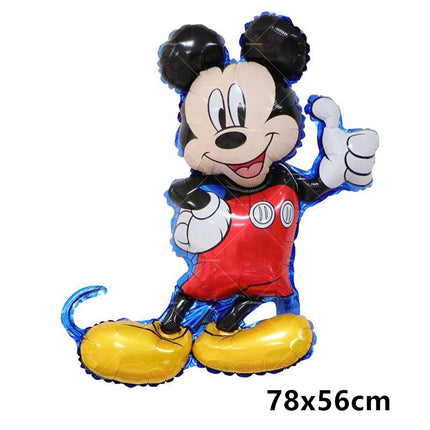 Mickey Balloon Cartoon Mouse Minnie Decorations Party Happy Birthday Banner Cake Topper Disposable Tableware Background Gift Bag