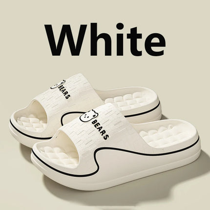 Women's Home Slippers Cute Cartoon EVA Indoor Home Bathroom Sandals Soft Sole Non-slip Summer Outdoor Beach Couple Shoes