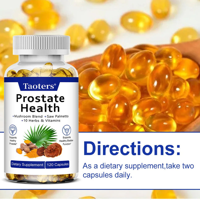 Saw Palmetto Prostate Support - Maintain Urinary Tract Health Reduce Frequent Urination Promote Hair Growth Immune Support