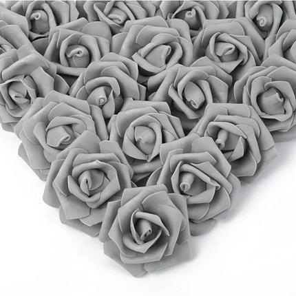 10/20/50Pcs Artificial Foam Rose Flowers PE Fake Flower for Home Room Dceor Wedding Party Halloween Thanksgiving Christmas Decor