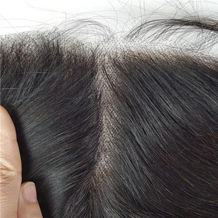 12A 13x6 Transparent Lace Closure Brazilian Virgin Remy Straight Hair 100% Virgin Natural Color Pre Plucked for Black Women
