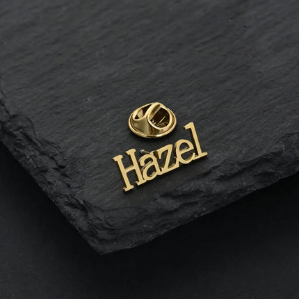 Customized name brooch, business low-key suit brooch, men's formal wear and accessories, universal for daily banquets