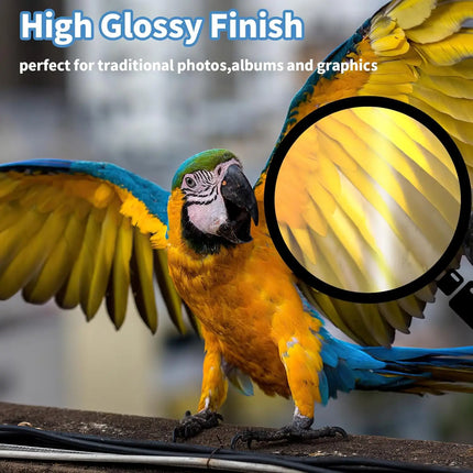 4'x 6' 4R High Glossy Photographic Paper Waterproof Professional Photo Paper Works with All Inkjet Printers 230g