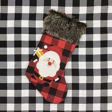 Christmas Stocking Gift Candy Bag Large Capacity Nonwoven Holder Xmas Decorations For Home Navidad 2025 New Year Oversize Sock