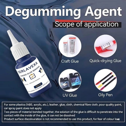 High Performance Strong Glue Remover, Pro Adhesive Dissolver for 502 Super Glue, Tape & Label Residue, Safe on Fabric and Glass