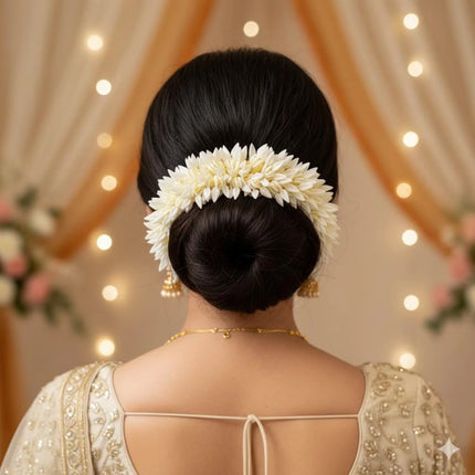 Artifical Jasmine Gajra Bracelet Floral Jewelry Traditional Scrunchies Bracelet Bun Juda Indian Wedding Favor