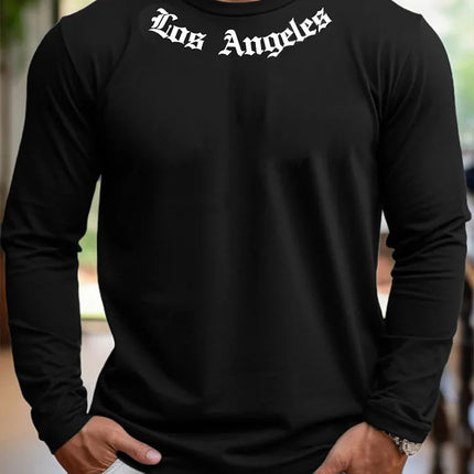 2025 3D USA American Flag Printed Men's Long-Sleeved T-Shirt Daily Warm-Up Men's Shirt For Autumn/Winter Street Fashion T-Shirt