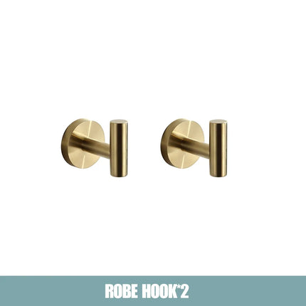 Gun Gray Black Brushed Gold Bathroom Hardware Set Stainless Steel Bathroom Accessories Towel Bar Towel Ring Toilet Paper Holder