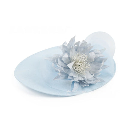 Exaggerated Linen Large Flower Fedora Hats for woman ladies Retro Horse Racing Club Socialite Party fascinator tea party hat