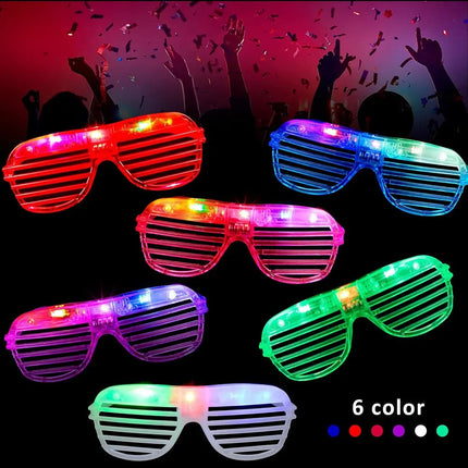 LED Light Up Glasses Wedding Glow In The Dark Party Neon Luminous Glasses for Adults Kids Birthday LED Party Accessory Supplies