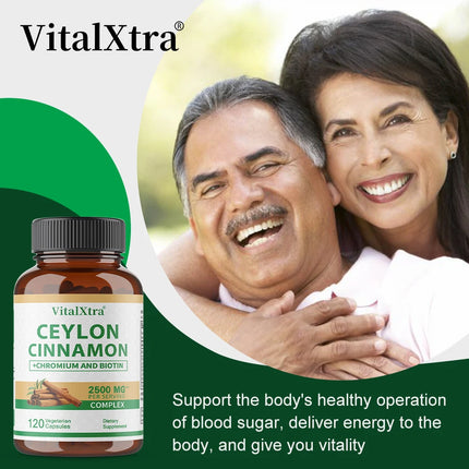 Ceylon Cinnamon Capsules, Antioxidant, Support Joint Comfort, Bone, Brain, Heart & Digestive Health, Boost Immunity & Energy